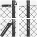 Giratorie cu Stâlpi Gri 1 x 10 m Oțel - WALTI WALTI