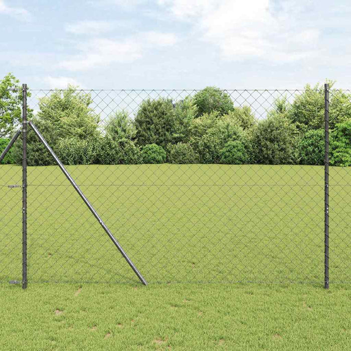 Giratorie cu Stâlpi Gri 1.5 x 10 m Oțel - WALTI WALTI