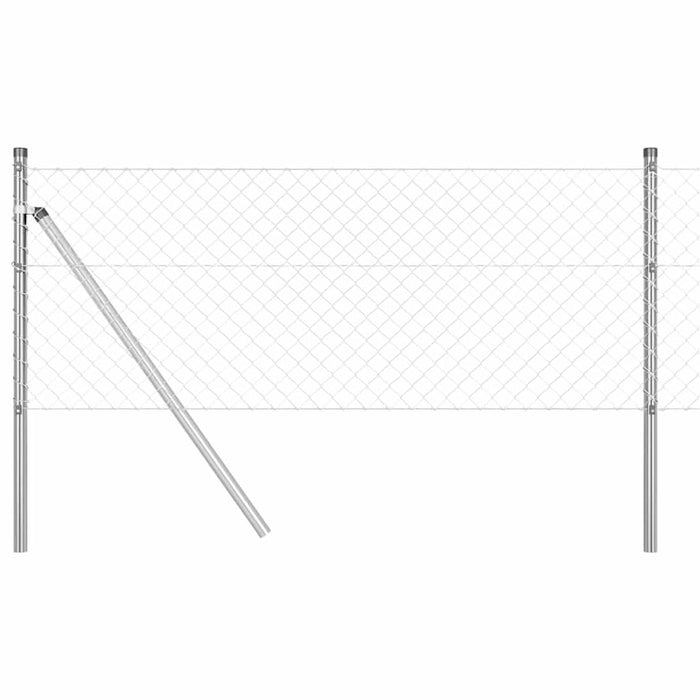 Giratorie cu Stâlpi Argintiu 0.8 x 10 m Oțel - WALTI WALTI
