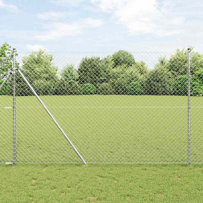 Giratorie cu Stâlpi Argintiu 1.5 x 10 m Oțel - WALTI WALTI