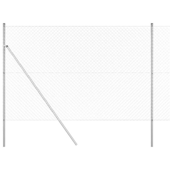 Giratorie cu Stâlpi Argintiu 1.5 x 10 m Oțel - WALTI WALTI