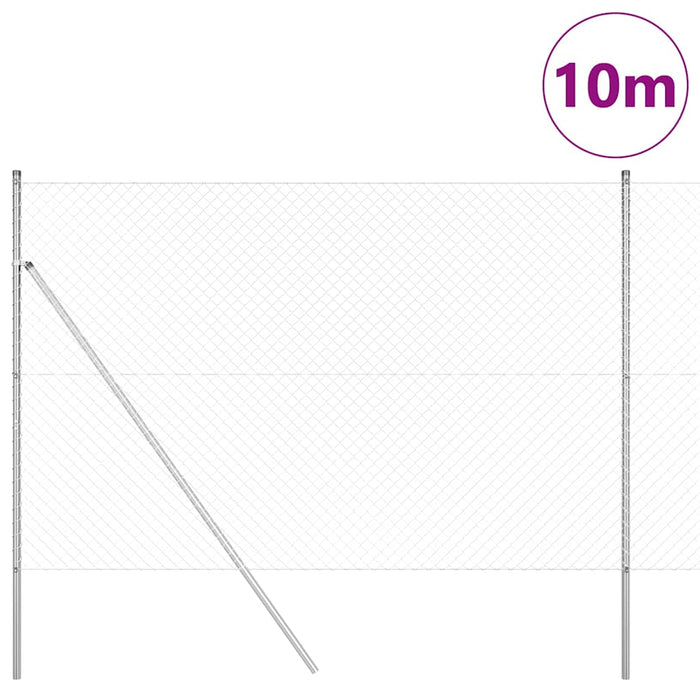 Giratorie cu Stâlpi Argintiu 1.5 x 10 m Oțel - WALTI WALTI