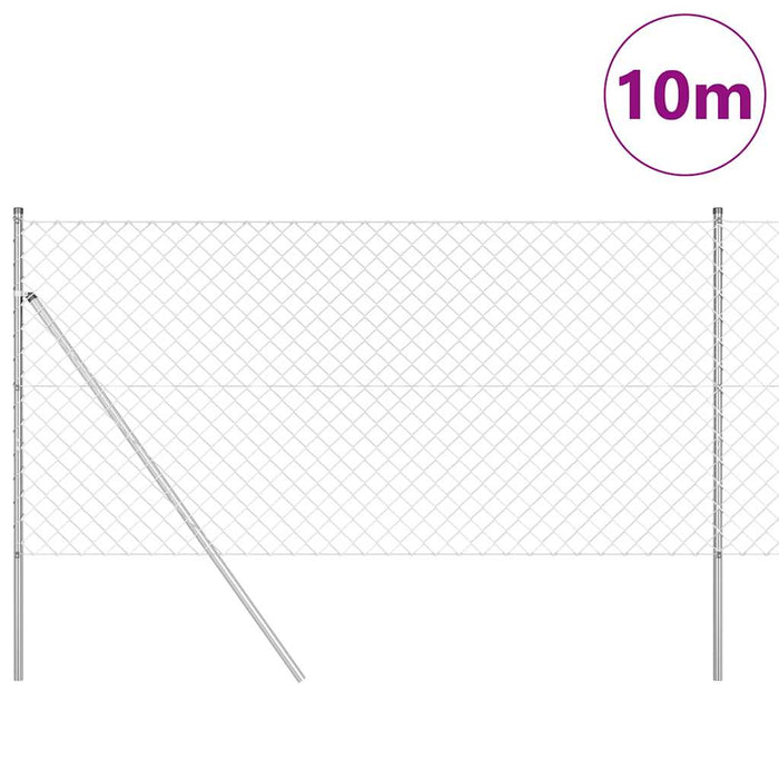 Giratorie cu Stâlpi Argintiu 1.4 x 10 m Oțel - WALTI WALTI