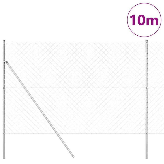 Giratorie cu Stâlpi Argintiu 1.6 x 10 m Oțel - WALTI WALTI