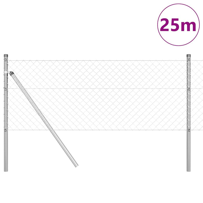 Giratorie cu Stâlpi Argintiu 0.6 x 25 m Oțel - WALTI WALTI
