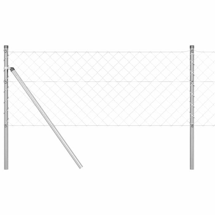 Giratorie cu Stâlpi Argintiu 0.4 x 25 m Oțel - WALTI WALTI