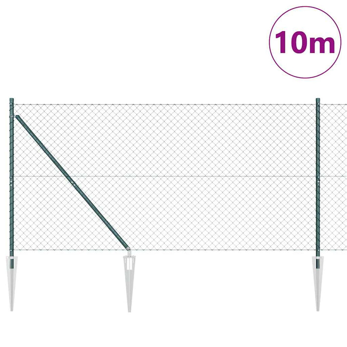 Giratorie cu Stâlpi Verde 1.4 x 10 m Oțel - WALTI WALTI
