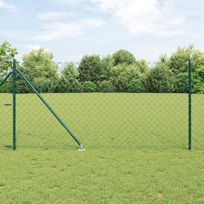 Giratorie cu Stâlpi Verde 1 x 10 m Oțel - WALTI WALTI