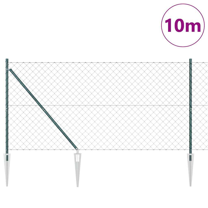 Giratorie cu Stâlpi Verde 1.2 x 10 m Oțel - WALTI WALTI