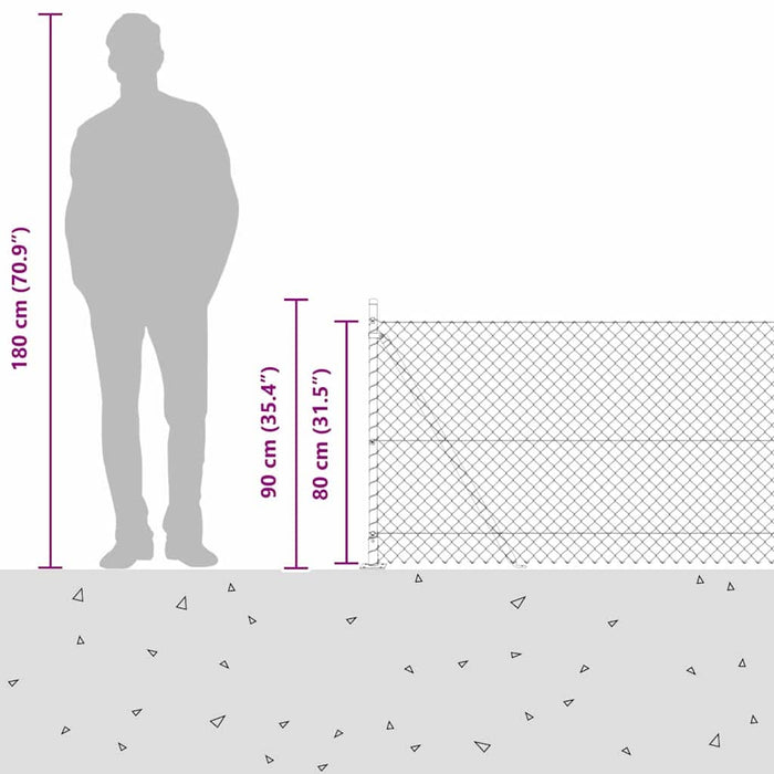 Giratorie cu Stâlpi Argintiu 10 x 0.8 m Oțel - WALTI WALTI