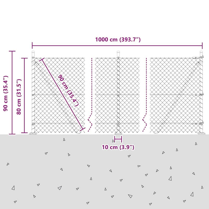 Giratorie cu Stâlpi Argintiu 10 x 0.8 m Oțel - WALTI WALTI