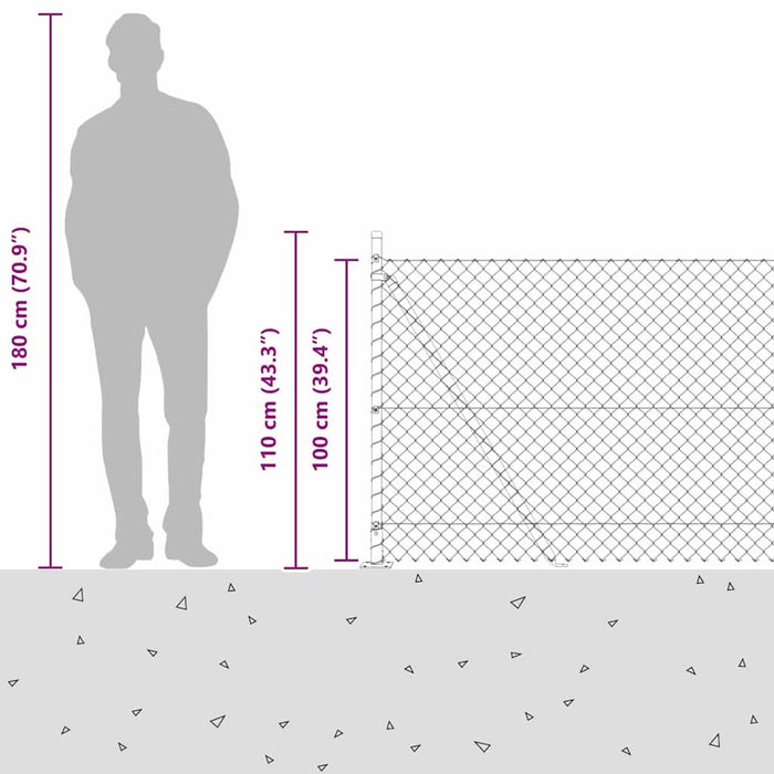 Giratorie cu Stâlpi Argintiu 10 x 1 m Oțel - WALTI WALTI