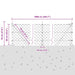 Giratorie cu Stâlpi Argintiu 10 x 0.6 m (mesh de 60 x 60 mm) - WALTI WALTI