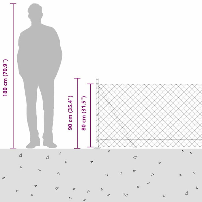 Giratorie cu Stâlpi Argintiu 10 x 0.8 m Oțel - WALTI WALTI