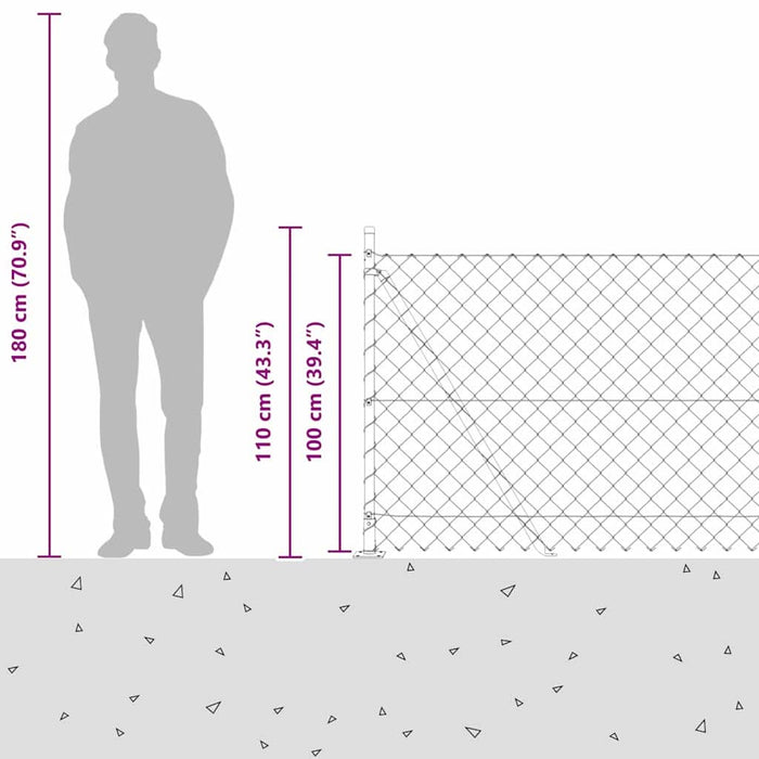 Giratorie cu Stâlpi Argintiu 10 x 1 m Oțel - WALTI WALTI
