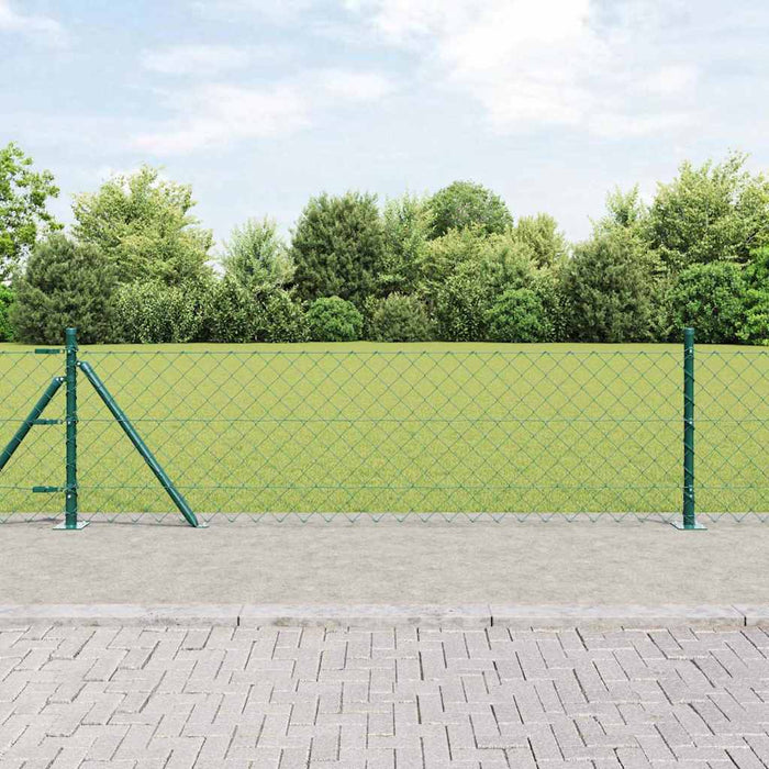 Giratorie cu Stâlpi Argintiu 25 x 0.6 m (mesh 60 x 60 mm) Oțel - WALTI WALTI