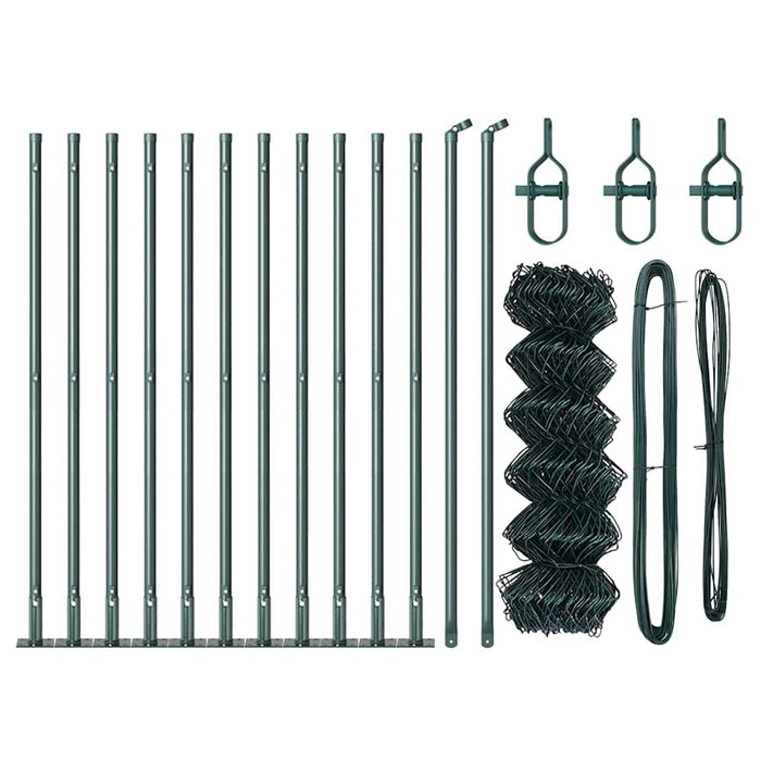 Giratorie cu Stâlpi Argintiu 25 x 0.6 m (mesh 60 x 60 mm) Oțel - WALTI WALTI
