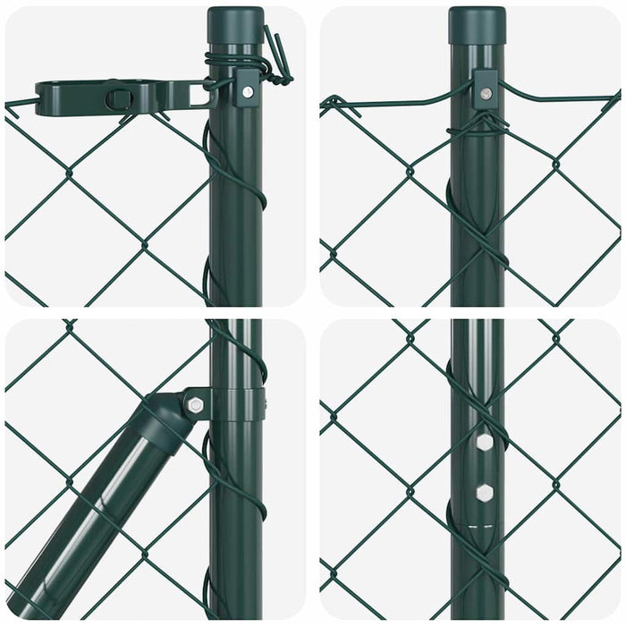 Giratorie cu Stâlpi Argintiu 25 x 1.2 m Oțel - WALTI WALTI