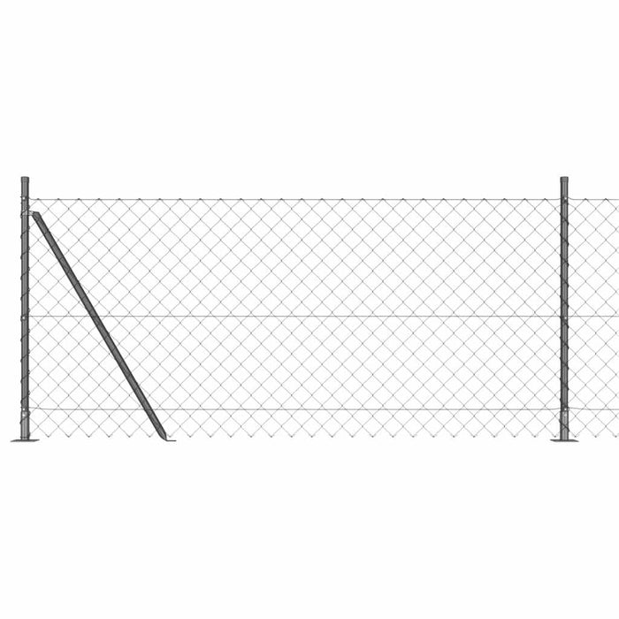 Giratorie cu Stâlpi Argintiu 10 x 0.8 m Oțel - WALTI WALTI