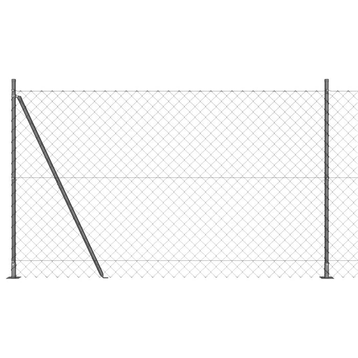 Giratorie cu Stâlpi Argintiu 10 x 1.5 m Oțel - WALTI WALTI