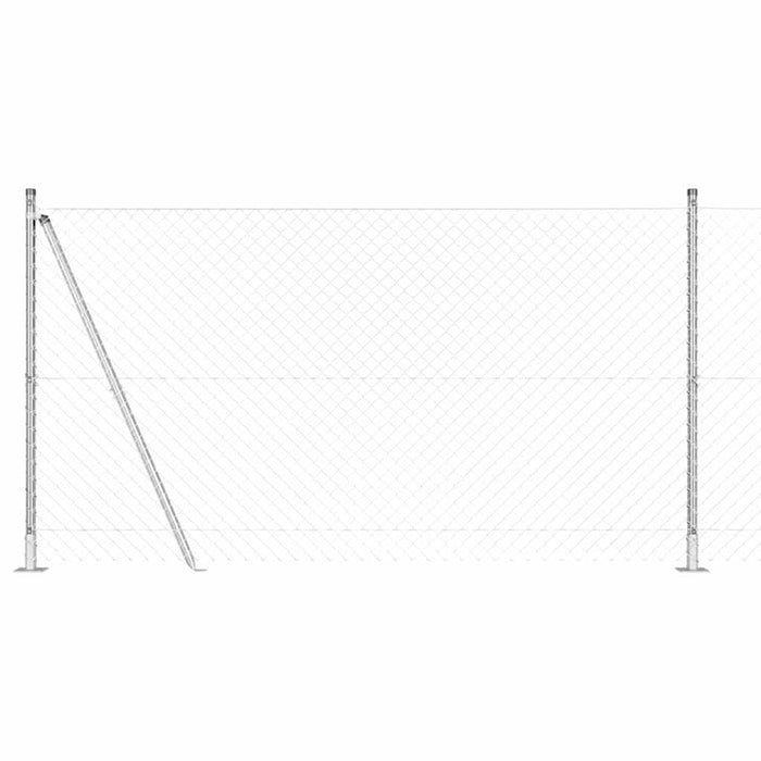 Giratorie cu Stâlpi Argintiu 10 x 1.2 m Oțel - WALTI WALTI