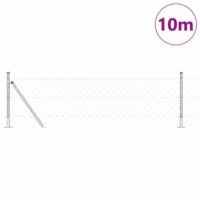 Giratorie cu Stâlpi Argintiu 10 x 0.6 m Oțel - WALTI WALTI