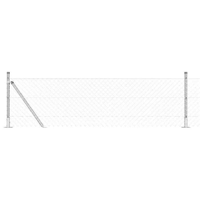 Giratorie cu Stâlpi Argintiu 25 x 0.4 m Oțel - WALTI WALTI