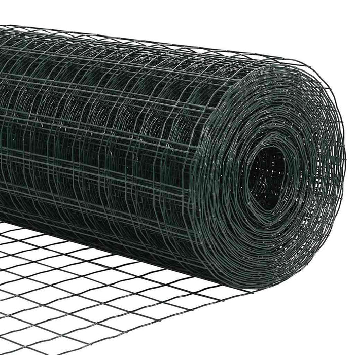 Îngrădire cu stâlpi Verde 1.5 x 10 m Oțel - WALTI WALTI