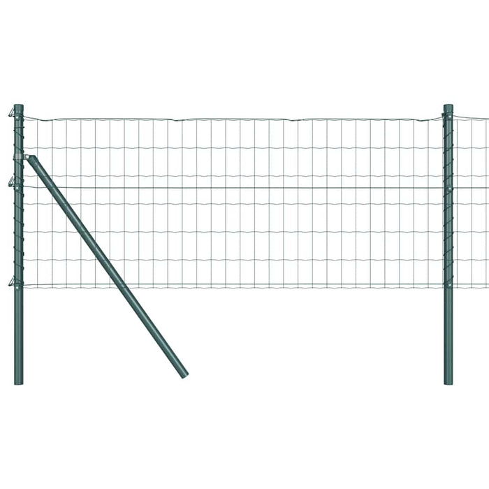 Îngrădire cu stâlpi Verde 0.8 x 10 m Oțel - WALTI WALTI