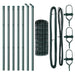 Gard cu Stâlp Verde 0,4 x 10 m Oțel și PVC - WALTI WALTI