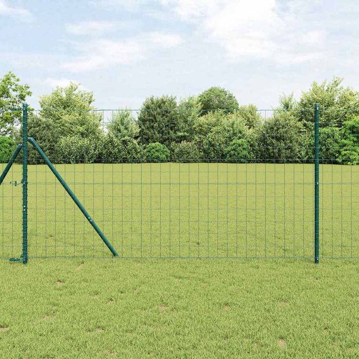 Îngrădire cu stâlpi Verde 1.4 x 10 m Oțel - WALTI WALTI