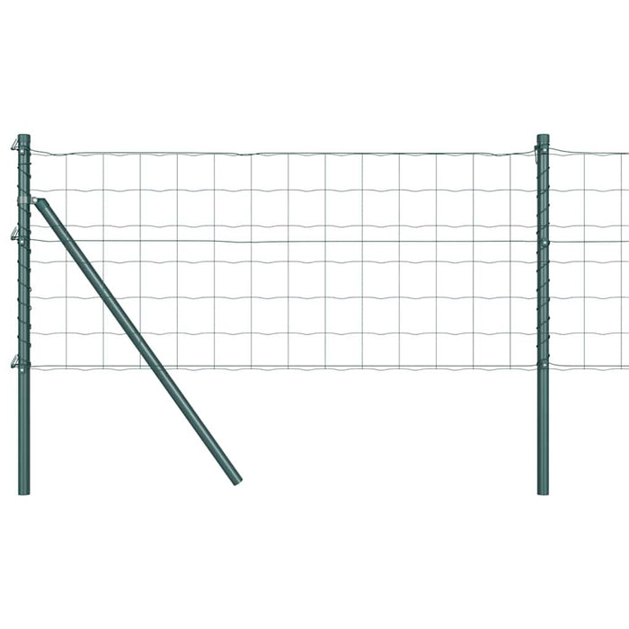Îngrădire cu stâlpi Verde 0.8 x 10 m Oțel - WALTI WALTI