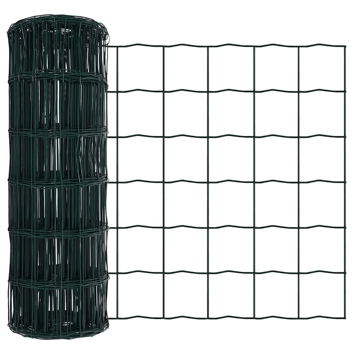 Îngrădire cu stâlpi Verde 0.8 x 10 m Oțel - WALTI WALTI