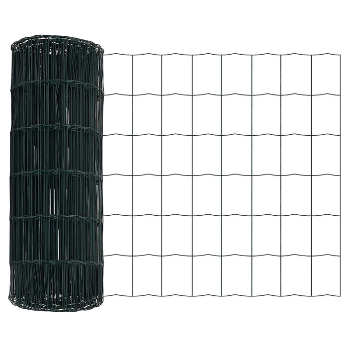 Fixare la sol gard Euro 25 x 0,6 m Oțel cu strat de PVC Verde WALTI