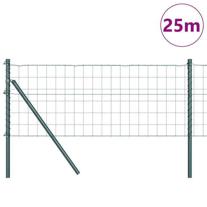 Fixare la sol gard Euro 25 x 0,6 m Oțel cu strat de PVC Verde WALTI