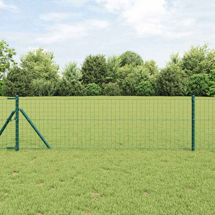 Îngrădire cu stâlpi Verde 0.4 x 50 m Oțel - WALTI WALTI