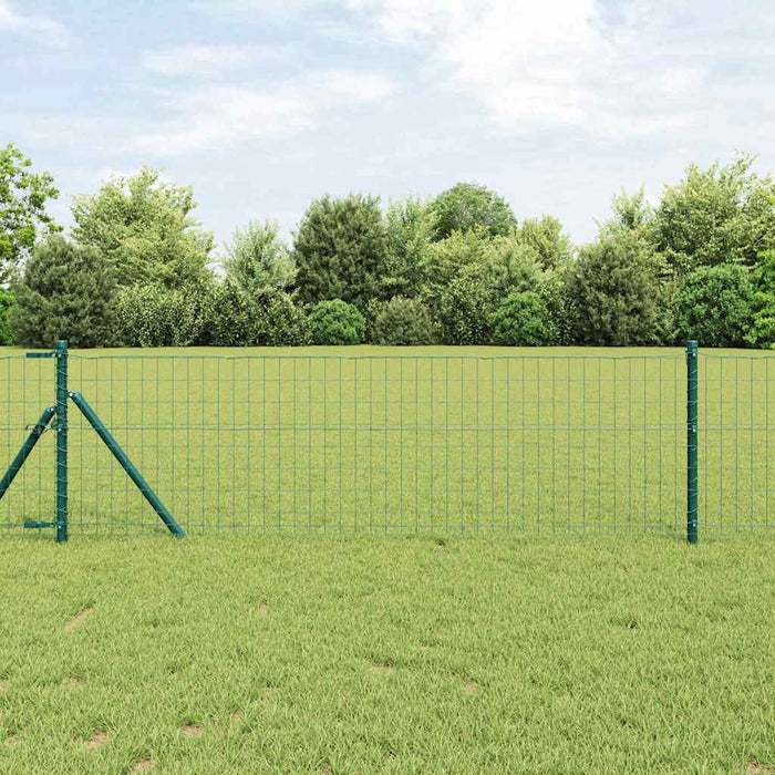 Îngrădire cu stâlpi Verde 0.6 x 50 m Oțel - WALTI WALTI