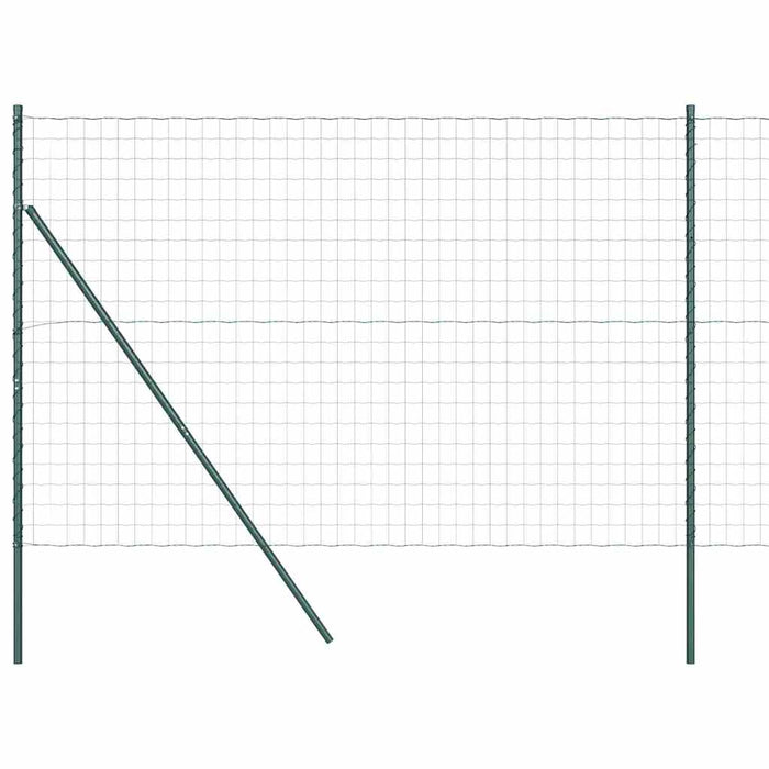 Îngrădire cu stâlpi Verde 1.6 x 10 m Oțel - WALTI WALTI