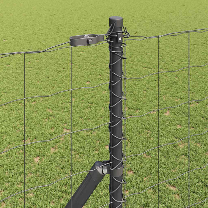 Îngrădire cu stâlpi Gri 1.5 x 10 m Oțel - WALTI WALTI
