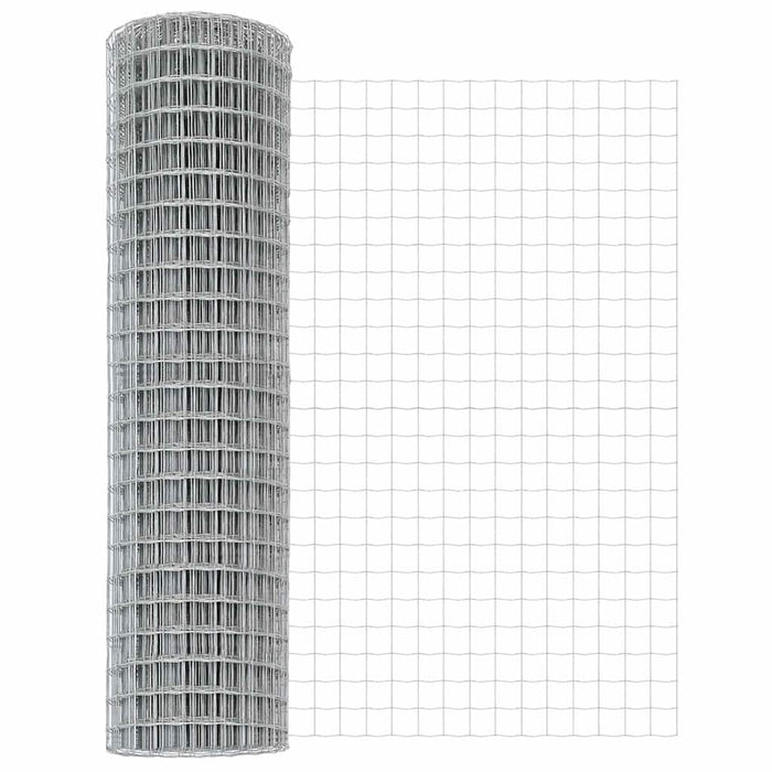 Îngrădire cu stâlpi Argintiu 1.2 x 10 m Oțel - WALTI WALTI