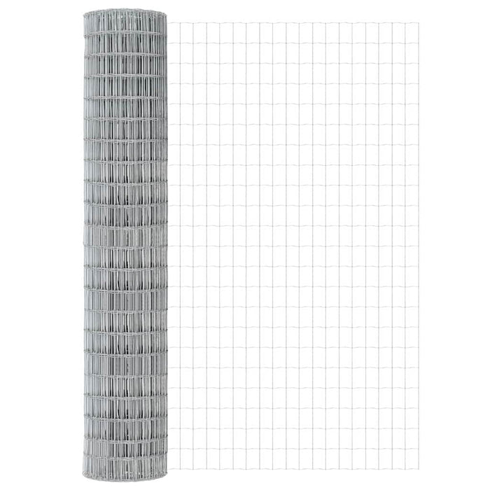 Îngrădire cu stâlpi Argintiu 1.6 x 10 m Oțel - WALTI WALTI