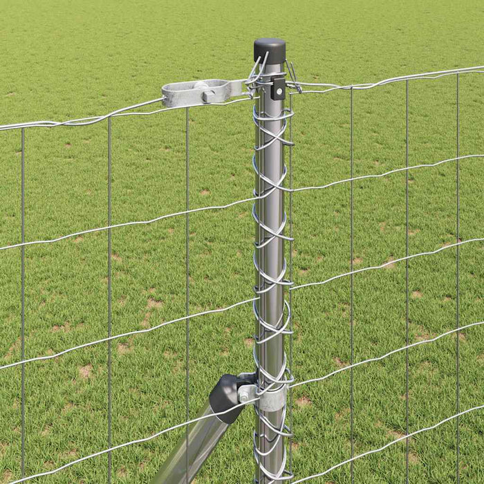 Îngrădire cu stâlpi Argintiu 1.6 x 10 m Oțel - WALTI WALTI