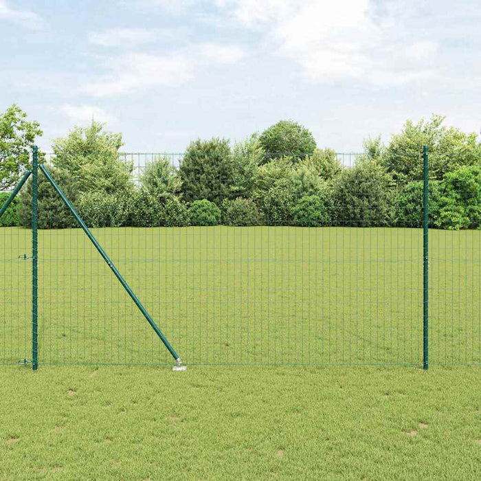 Îngrădire cu stâlpi Verde 1.6 x 10 m Oțel - WALTI WALTI