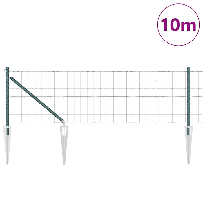 Gard cu Stâlp Verde 0,4 x 10 m Oțel și PVC - WALTI WALTI