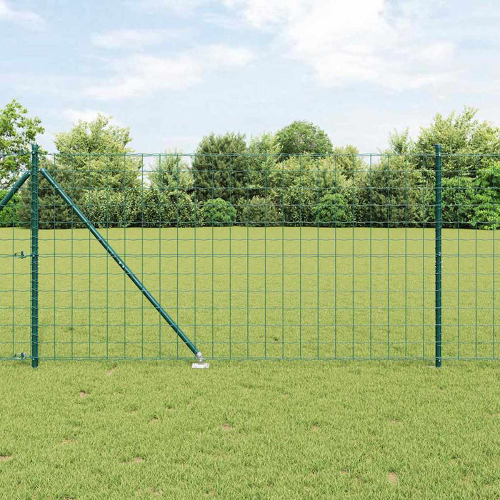 Îngrădire cu stâlpi Verde 1.4 x 10 m Oțel - WALTI WALTI