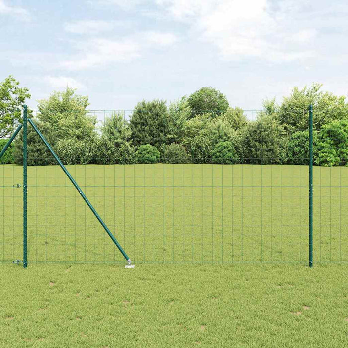 Îngrădire cu stâlpi Verde 1.5 x 10 m Oțel - WALTI WALTI