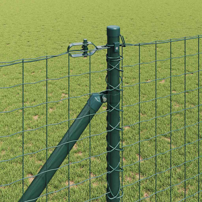 Îngrădire cu stâlpi Verde 1 x 25 m Oțel - WALTI WALTI