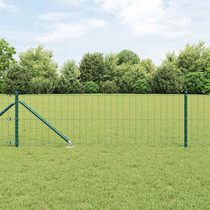 Gard cu Stâlp Verde 0,4 x 50 m Oțel și PVC - WALTI WALTI