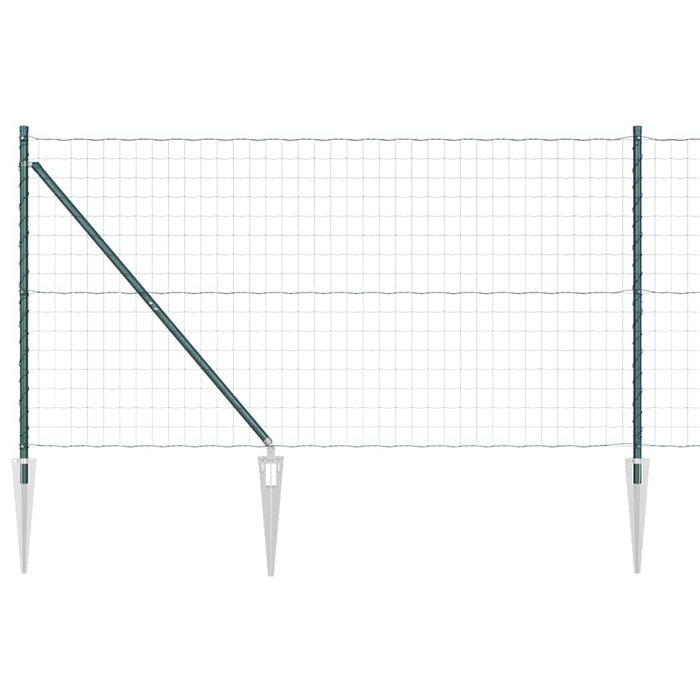 Îngrădire cu stâlpi Verde 1.4 x 10 m Oțel - WALTI WALTI