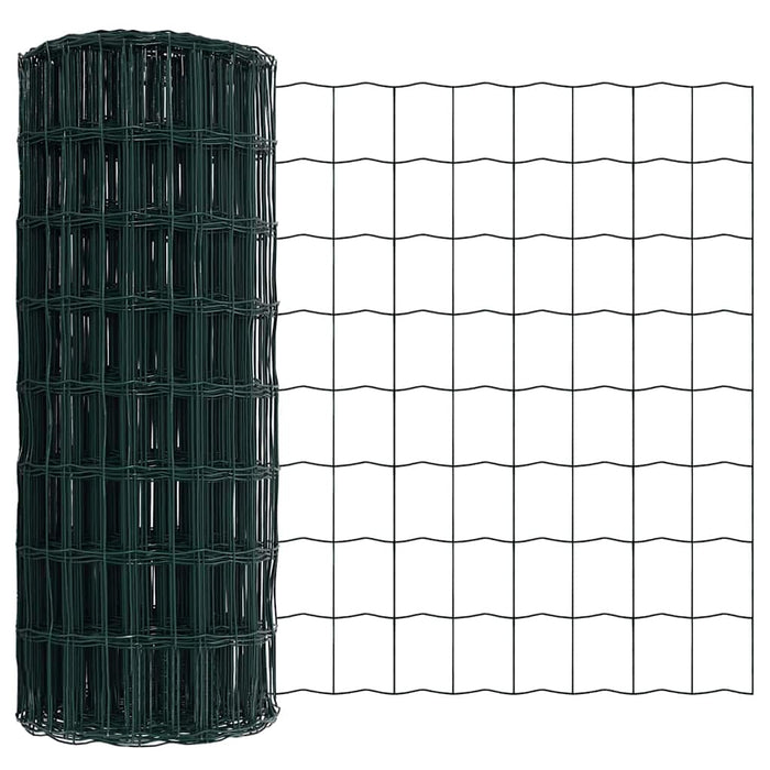 Îngrădire cu stâlpi Verde 0.4 x 25 m Oțel - WALTI WALTI